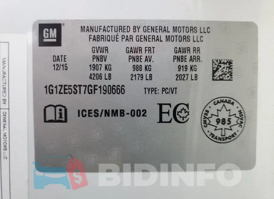 1G1ZE5ST7GF190666 Photo# 13