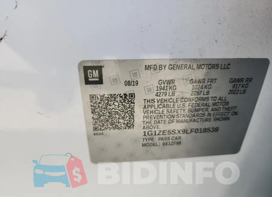 1G1ZE5SX9LF018538 Photo# 10