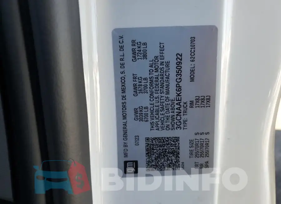 3GCNAAEK6PG350922 Photo# 12