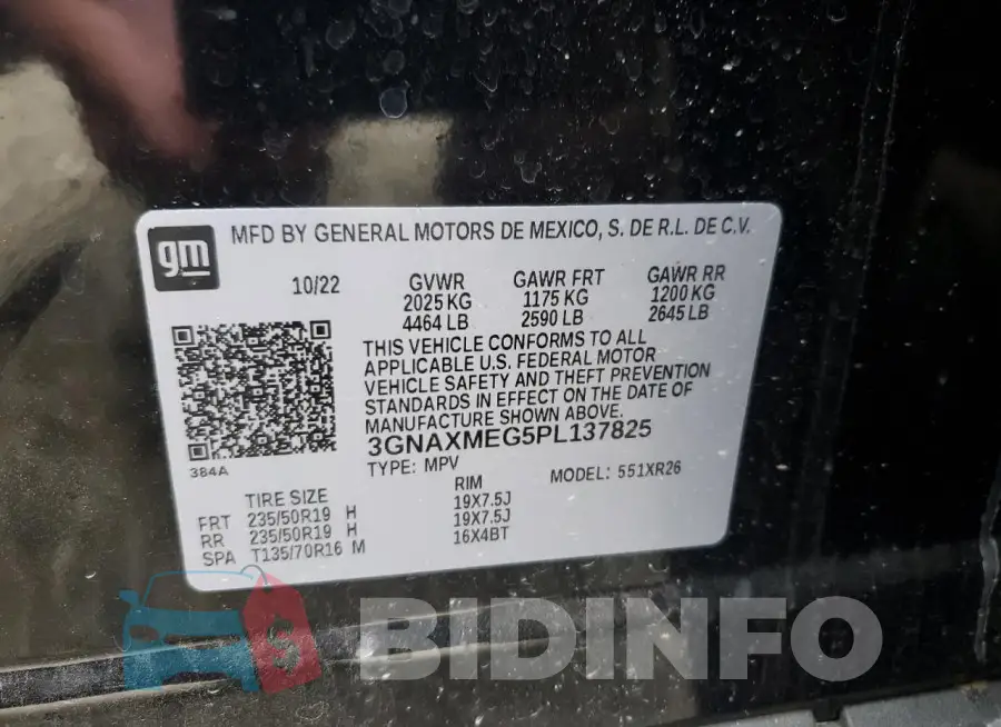 3GNAXMEG5PL137825 Photo# 14