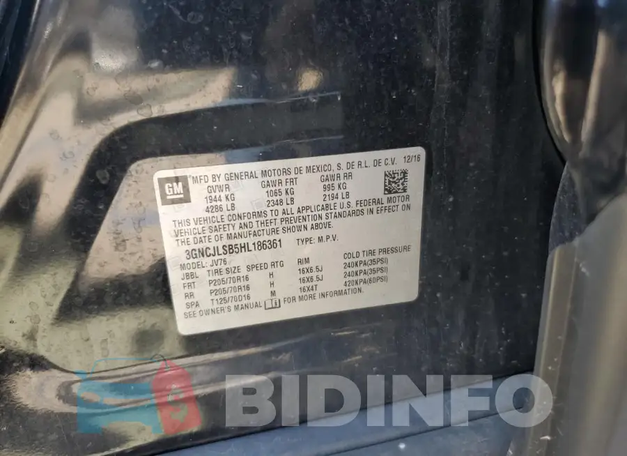3GNCJLSB5HL186361 Photo# 13