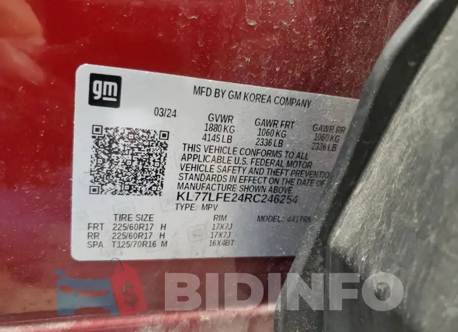 KL77LFE24RC246254 Photo# 13