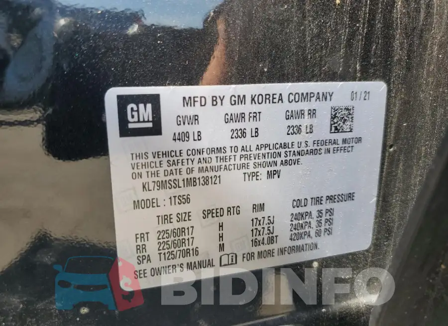 KL79MSSL1MB138121 Photo# 12