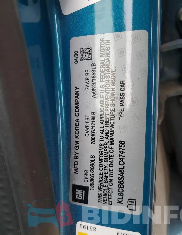 KL8CB6SA6LC474756 Photo# 12