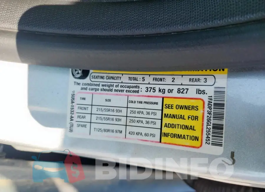 1FADP3F26GL255452 Photo# 12