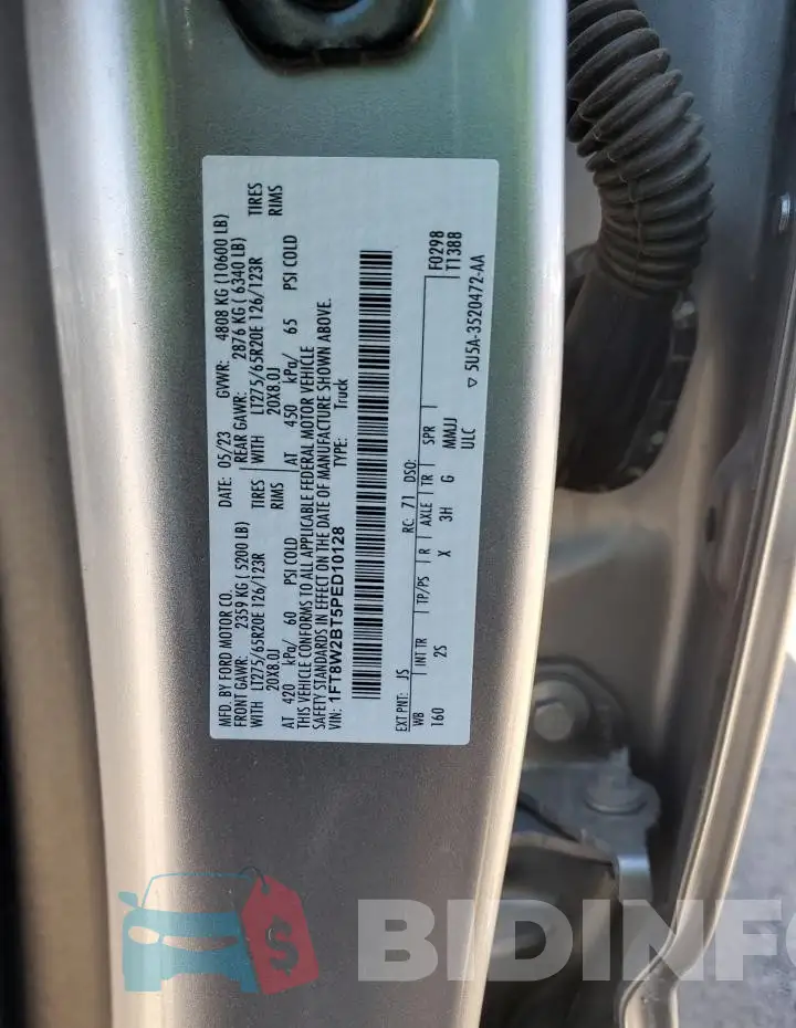 1FT8W2BT5PED10128 Photo# 12