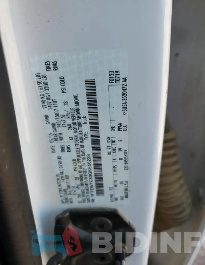 1FTEW1C83GKE56228 Photo# 12