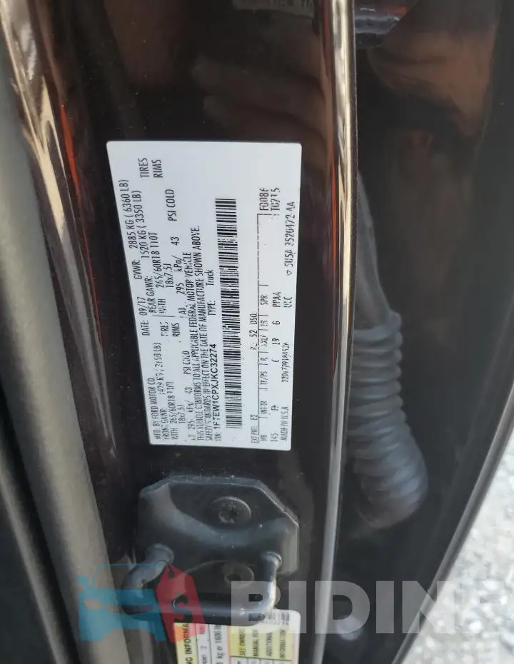1FTEW1CPXJKC32274 Photo# 12
