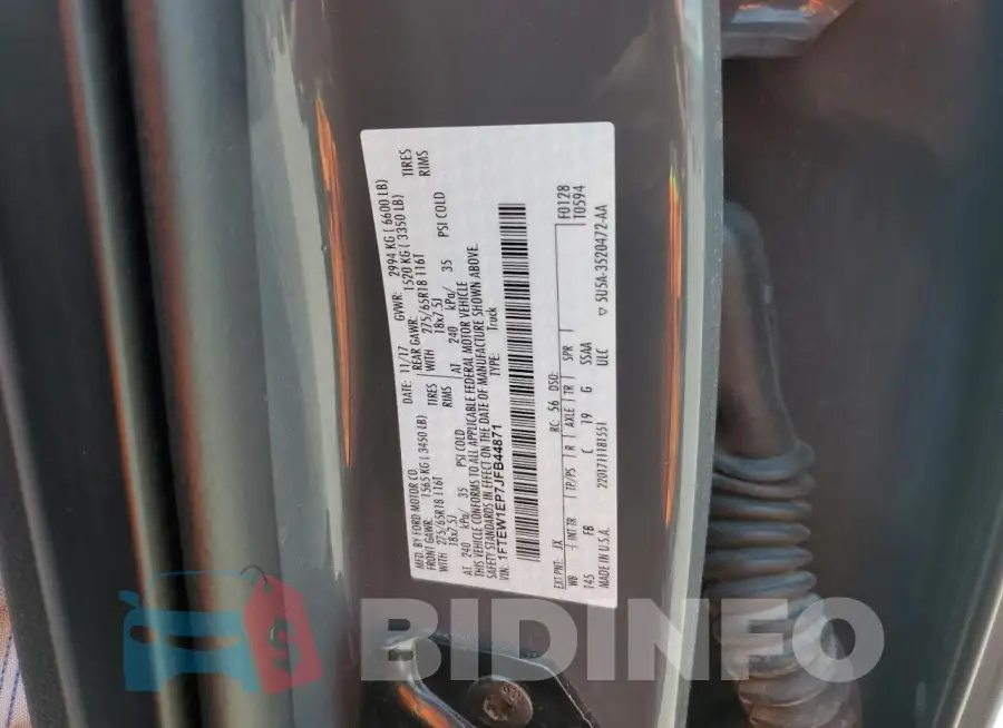 1FTEW1EP7JFB44871 Photo# 12