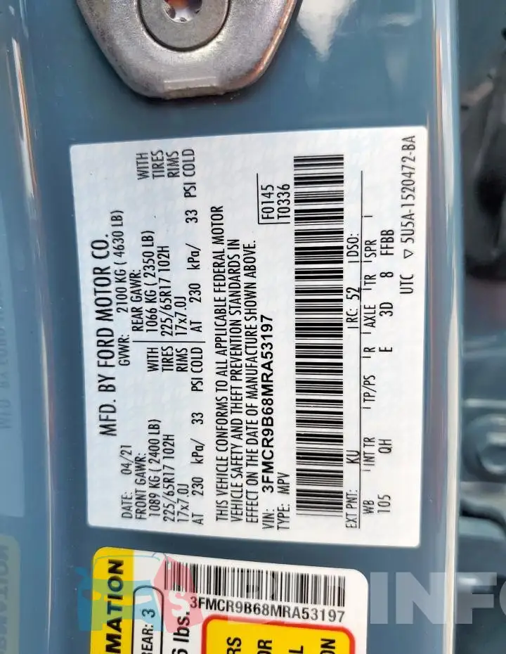 3FMCR9B68MRA53197 Photo# 13