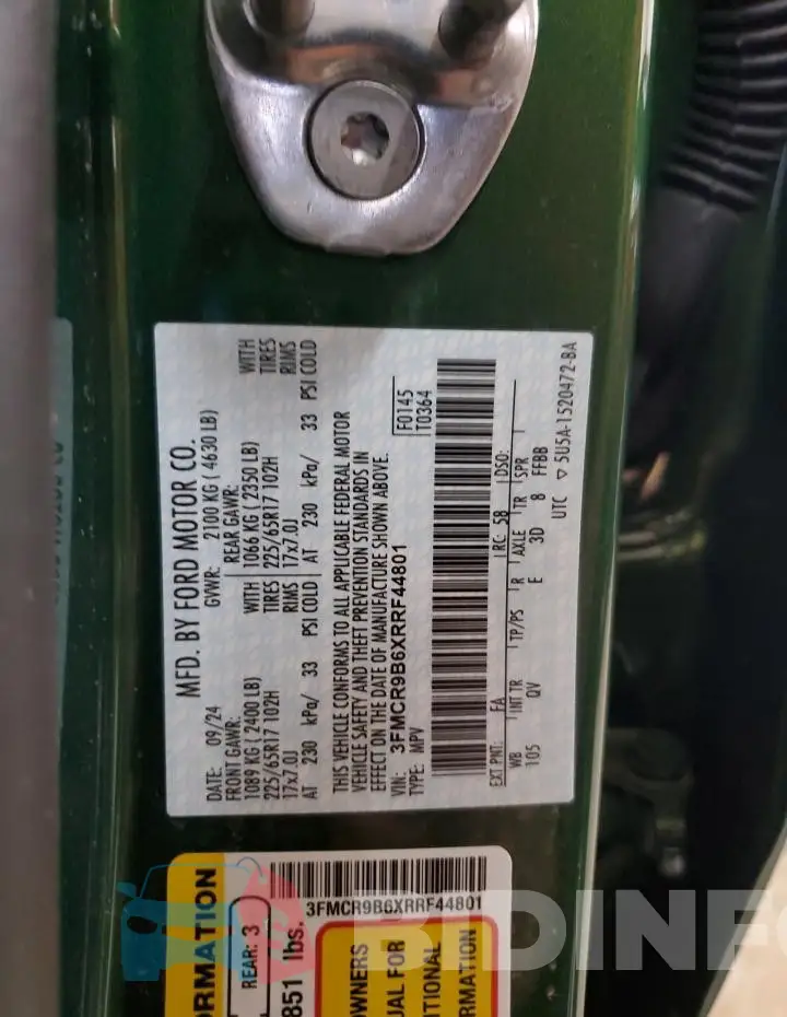 3FMCR9B6XRRF44801 Photo# 13