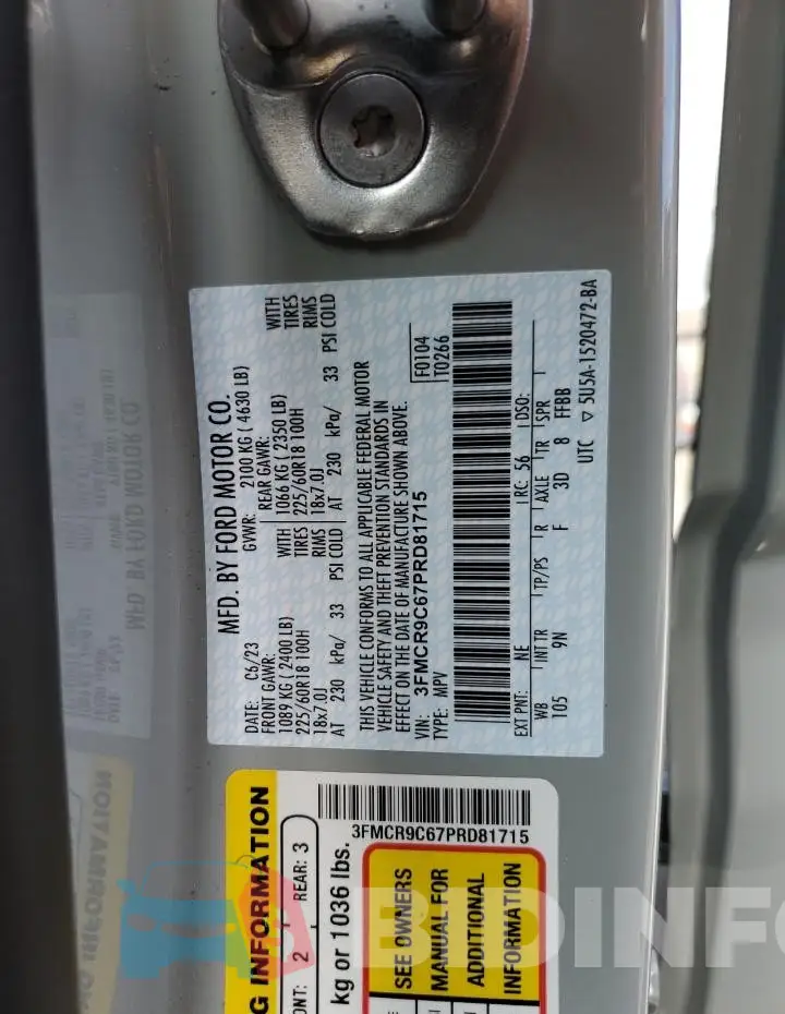 3FMCR9C67PRD81715 Photo# 14