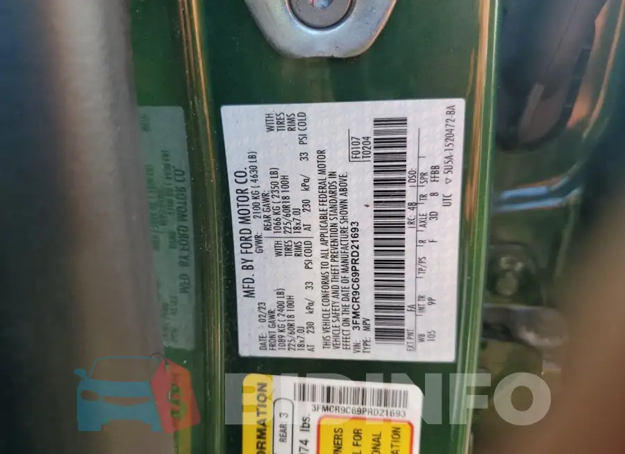3FMCR9C69PRD21693 Photo# 13