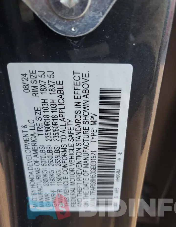 7FARS6H53SE031921 Photo# 13