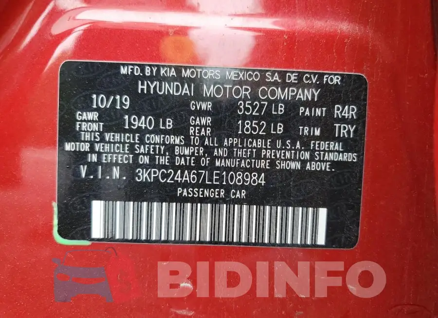 3KPC24A67LE108984 Photo# 12