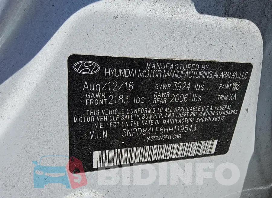 5NPD84LF6HH119543 Photo# 12