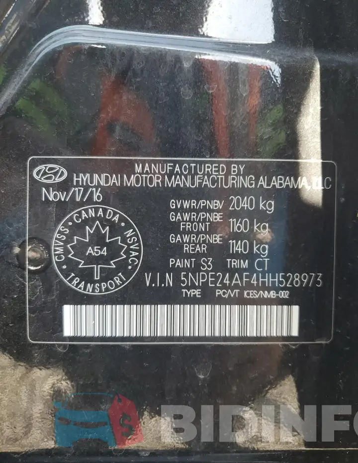 5NPE24AF4HH528973 Photo# 12