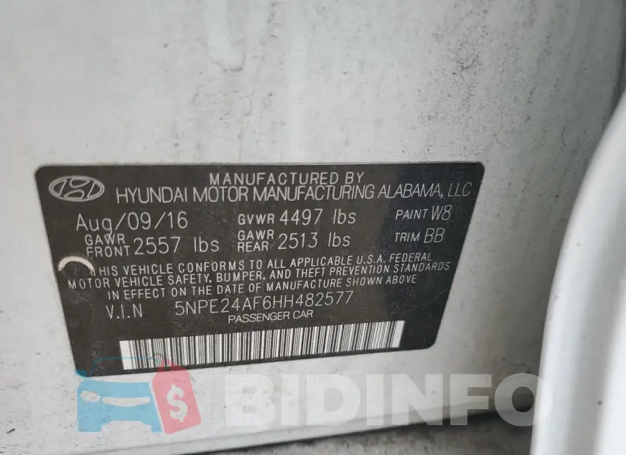 5NPE24AF6HH482577 Photo# 12