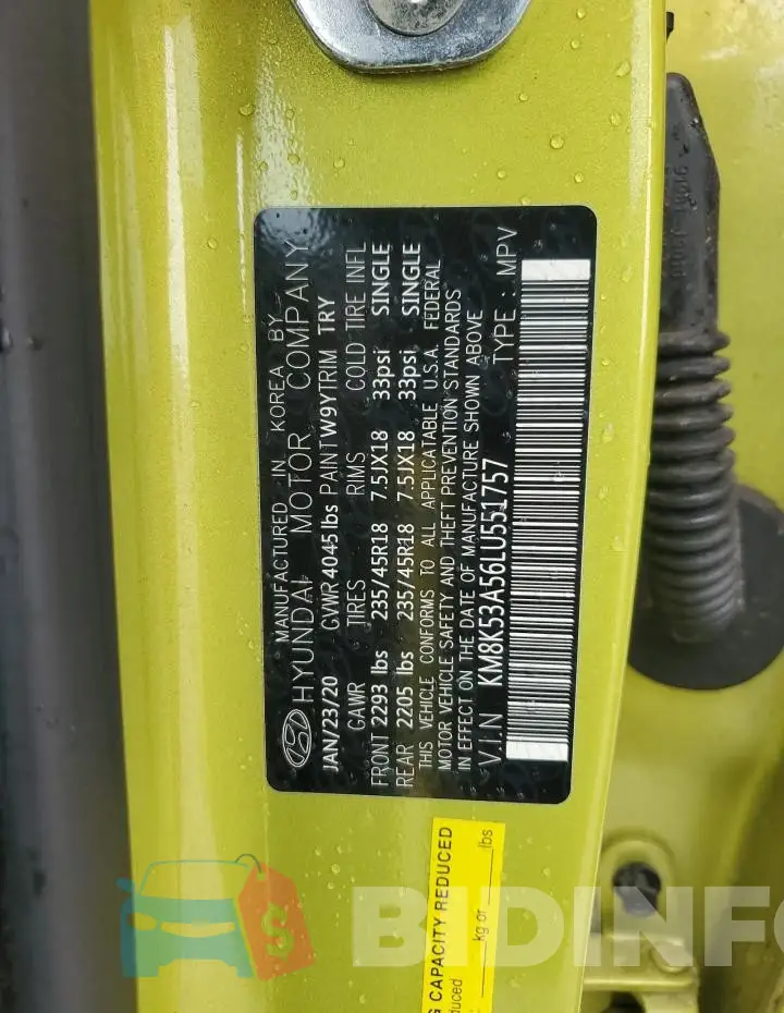 KM8K53A56LU551757 Photo# 12