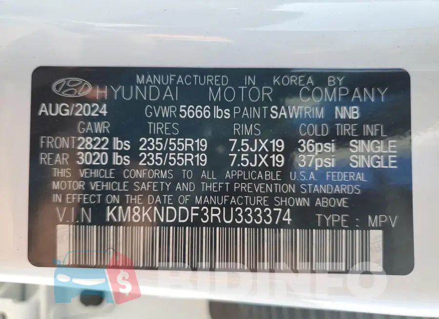 KM8KNDDF3RU333374 Photo# 14