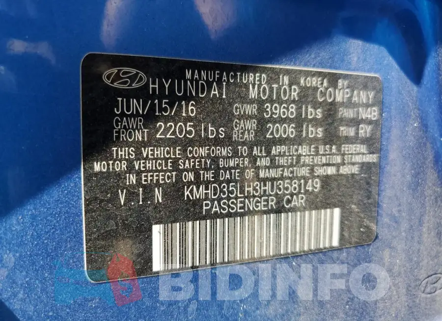 KMHD35LH3HU358149 Photo# 12