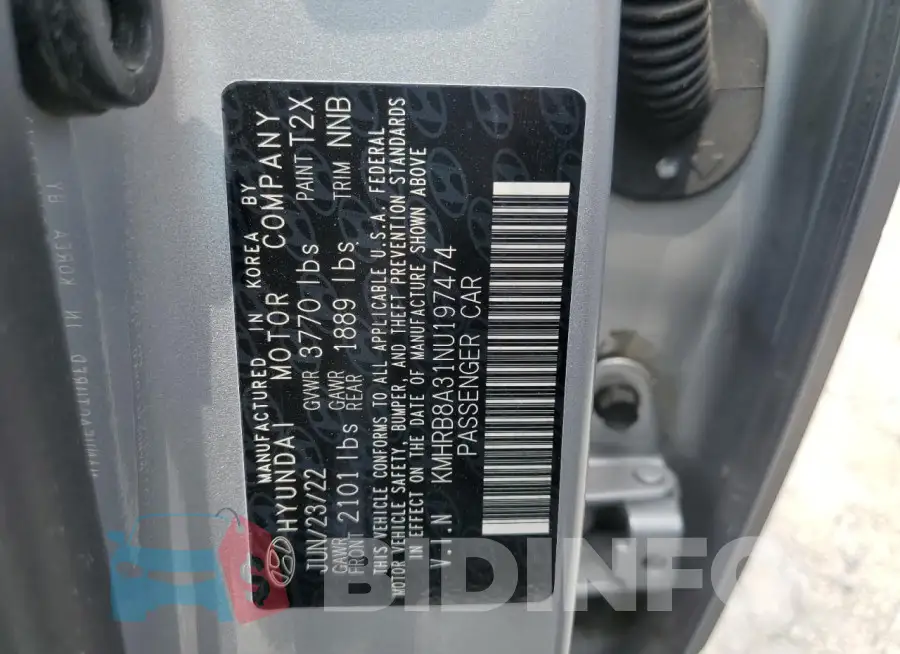 KMHRB8A31NU197474 Photo# 12