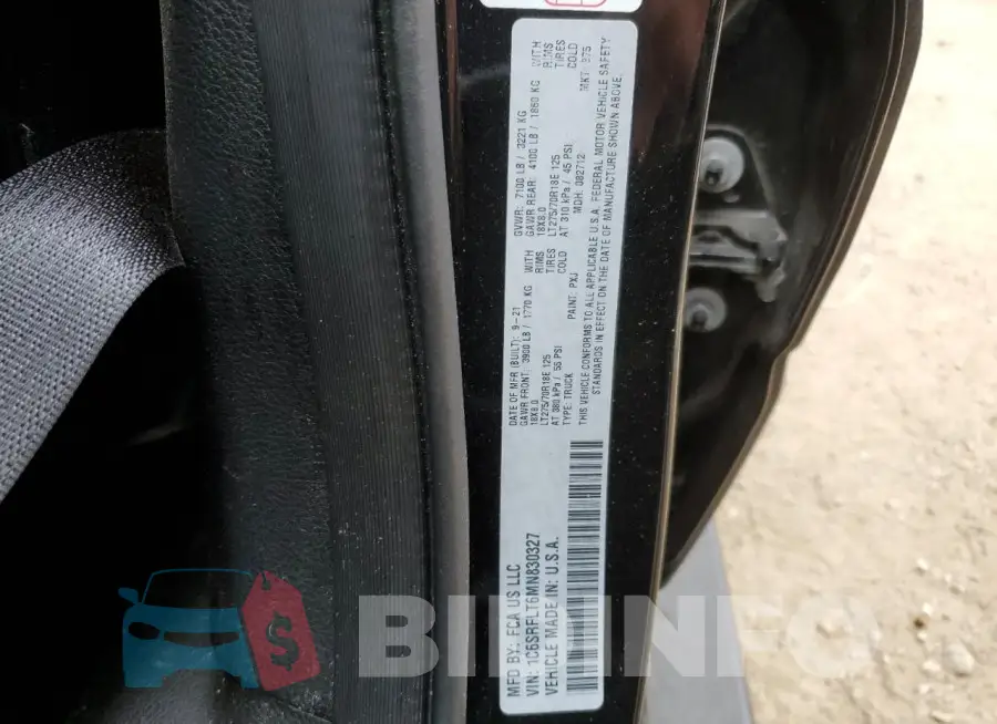 1C6SRFLT6MN830327 Photo# 12