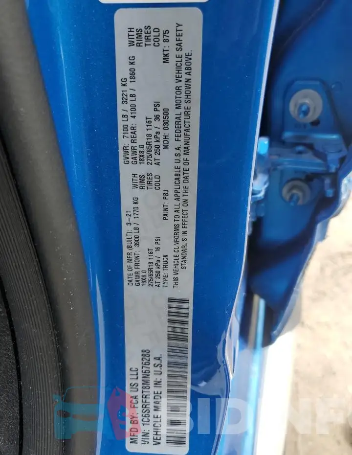 1C6SRFRT8MN676288 Photo# 13