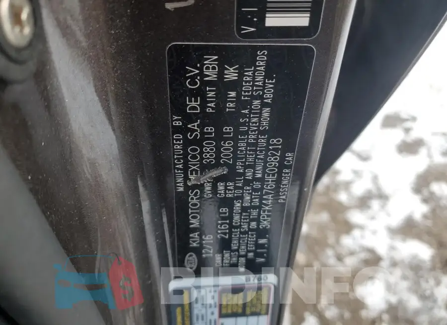 3KPFK4A76HE098218 Photo# 12