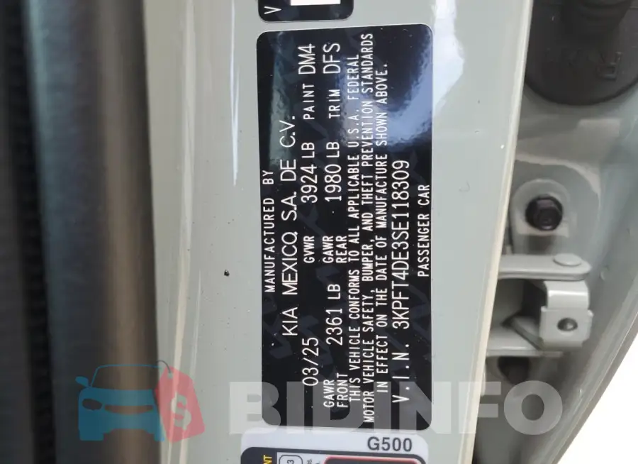3KPFT4DE3SE118309 Photo# 12