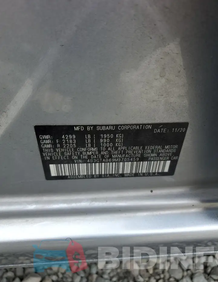 4S3GTAB69M3705459 Photo# 12