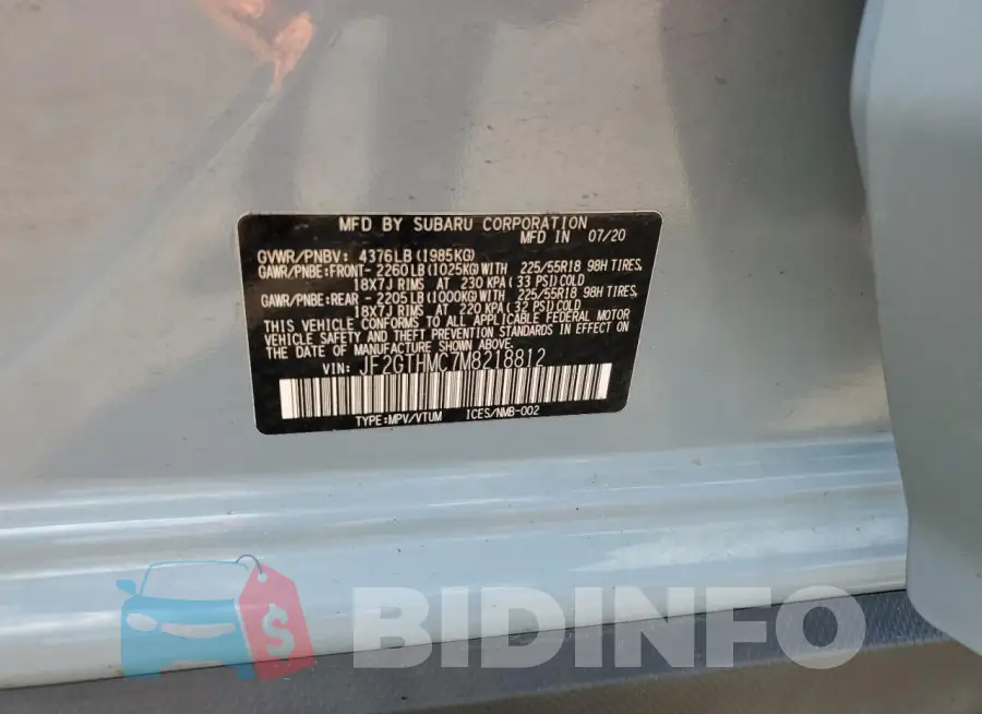 JF2GTHMC7M8218812 Photo# 13
