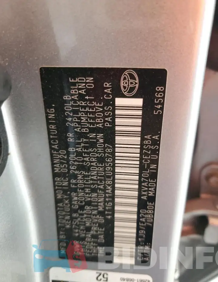 4T1G11AK8LU956787 Photo# 12