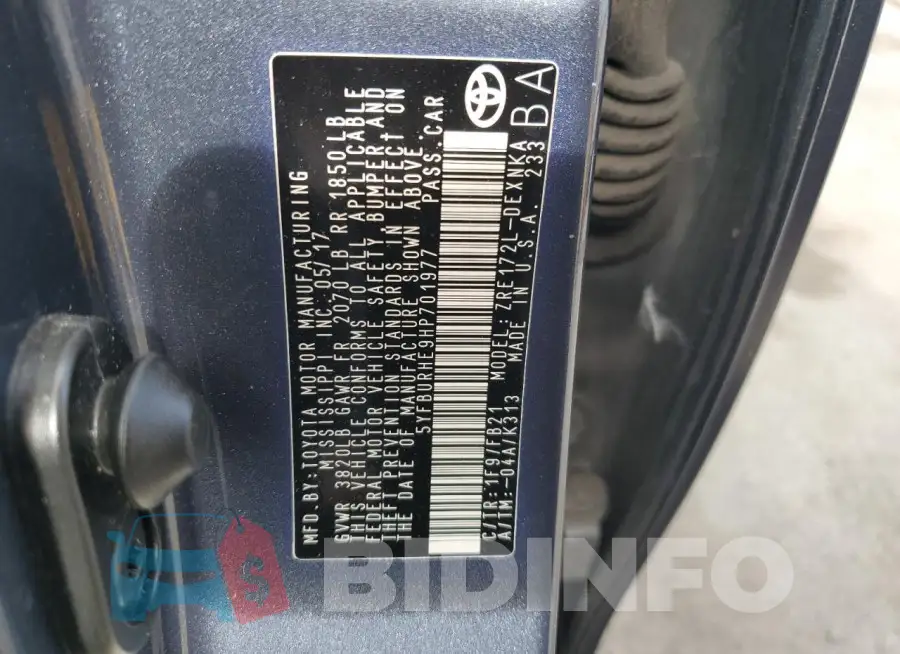 5YFBURHE9HP701977 Photo# 12