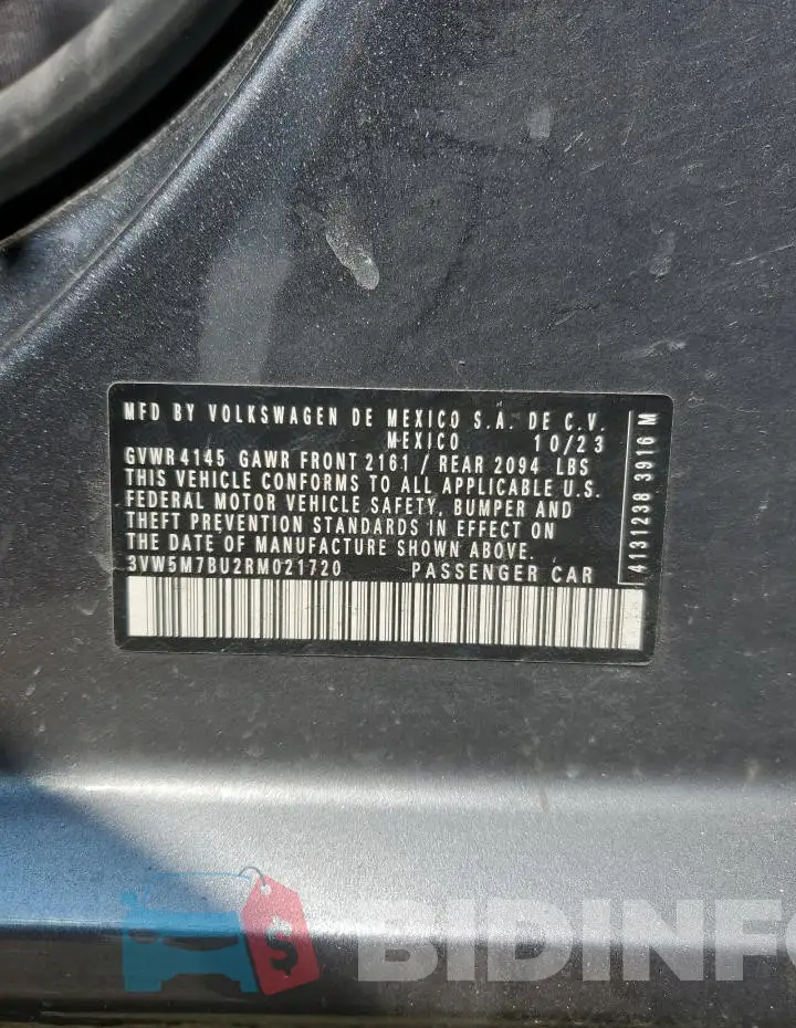 3VW5M7BU2RM021720 Photo# 12