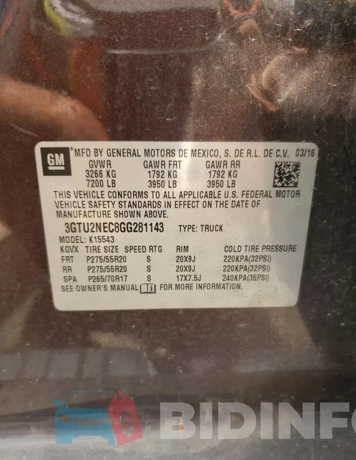 3GTU2NEC8GG281143 Photo# 13
