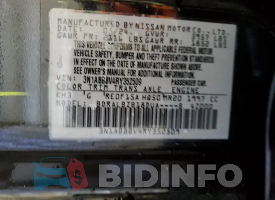 3N1AB8BV4RY352509 Photo# 13