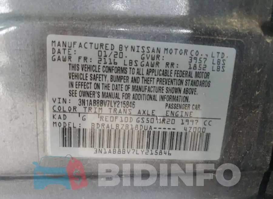 3N1AB8BV7LY215846 Photo# 12