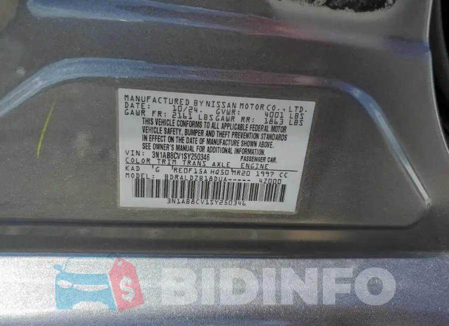 3N1AB8CV1SY250346 Photo# 12