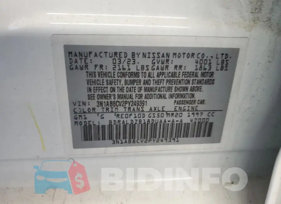 3N1AB8CV2PY249391 Photo# 12