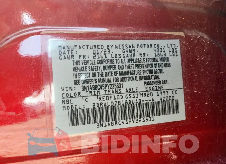 3N1AB8CV5PY225831 Photo# 12
