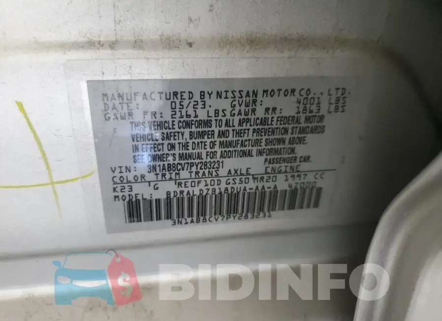 3N1AB8CV7PY283231 Photo# 12