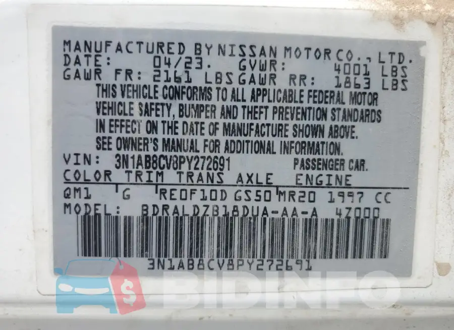 3N1AB8CV8PY272691 Photo# 13