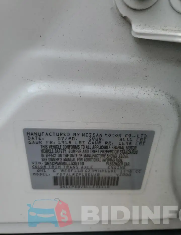 3N1CP5BV5LL535110 Photo# 13
