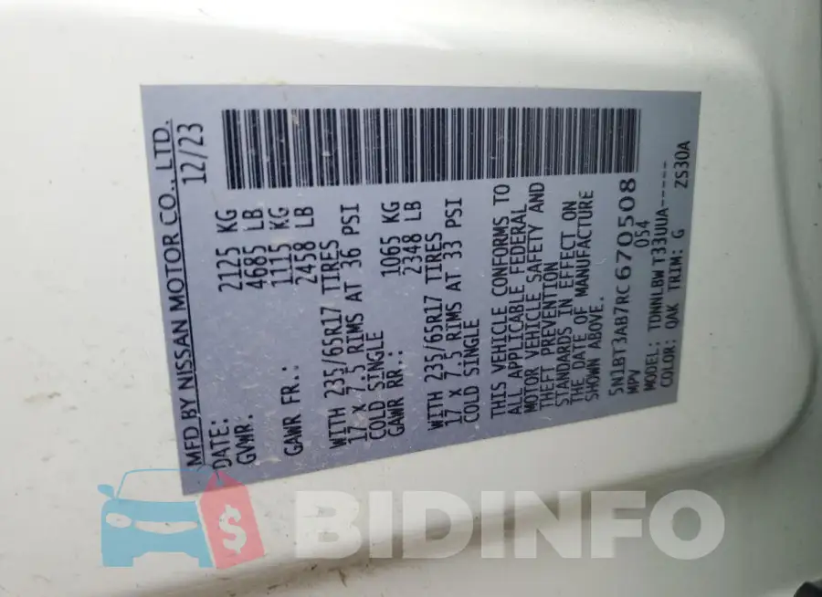 5N1BT3AB7RC670508 Photo# 13