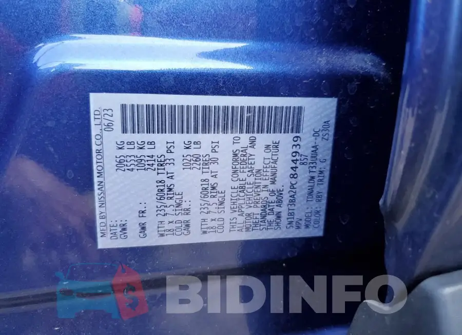 5N1BT3BA2PC844939 Photo# 13