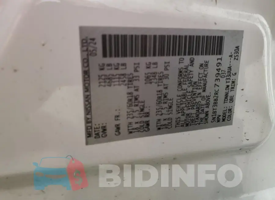 5N1BT3BB2RC739491 Photo# 14