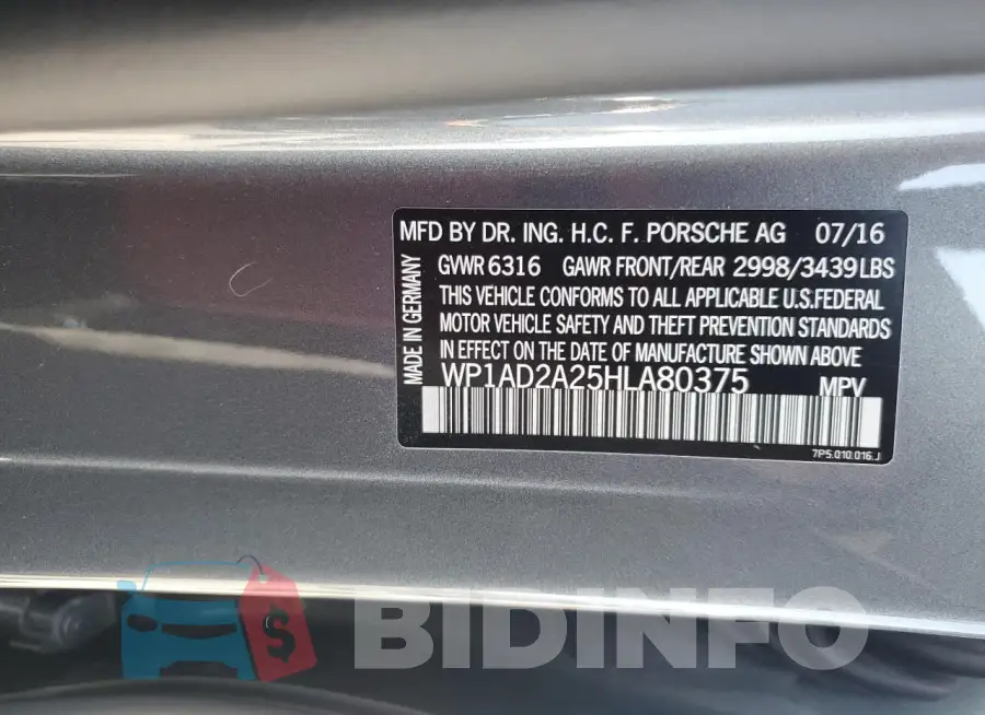 WP1AD2A25HLA80375 Photo# 14