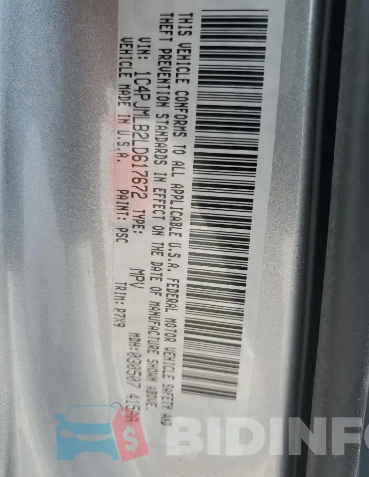 1C4PJMLB2LD617672 Photo# 13