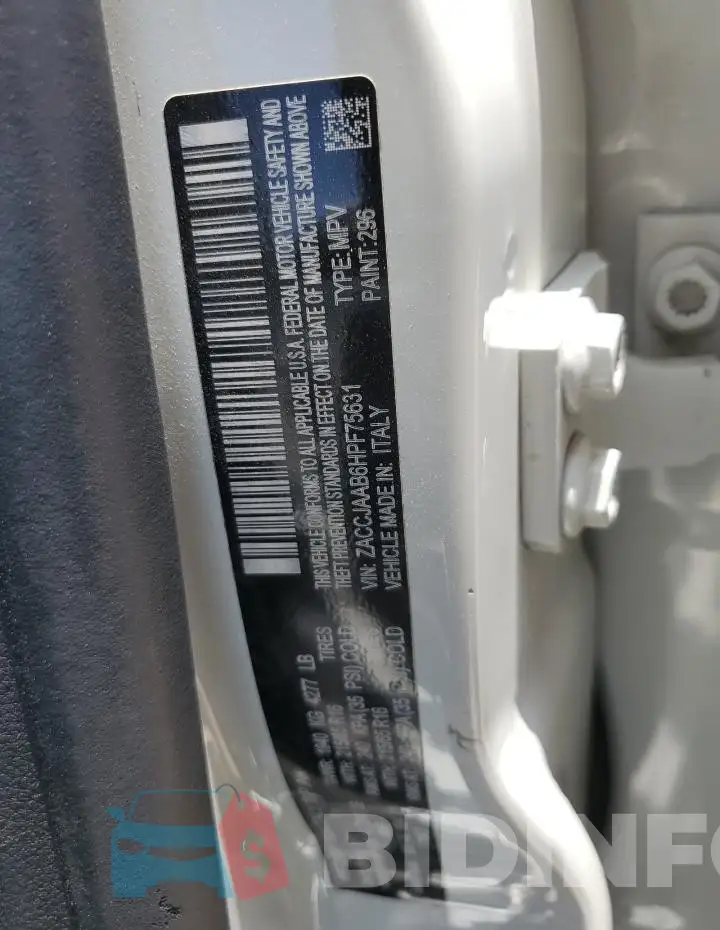 ZACCJAAB6HPF75631 Photo# 14